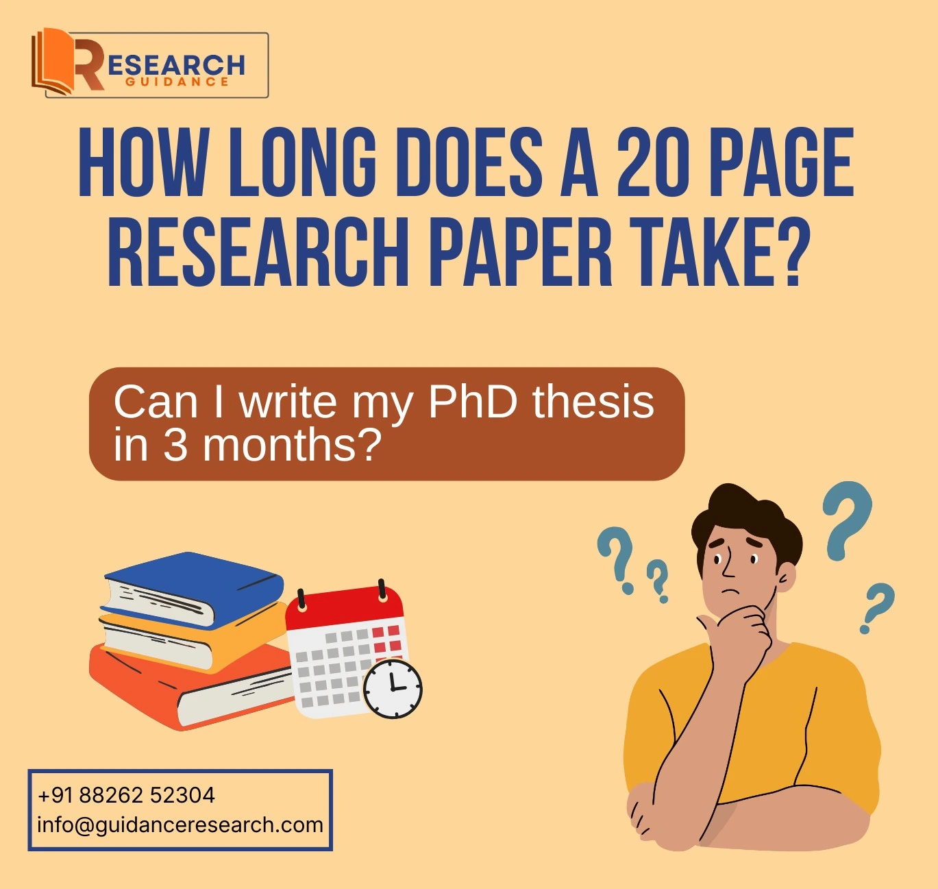 How long does a 20 page research paper take? Can I write my PhD thesis in 3 months? 